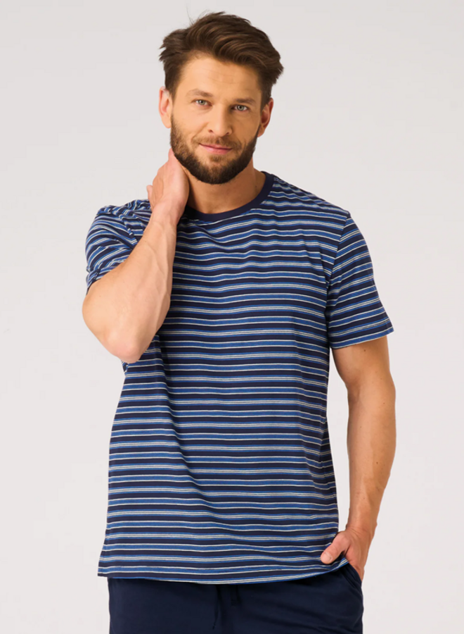 Pyjama voor heren Katoen Blauw MNS 329