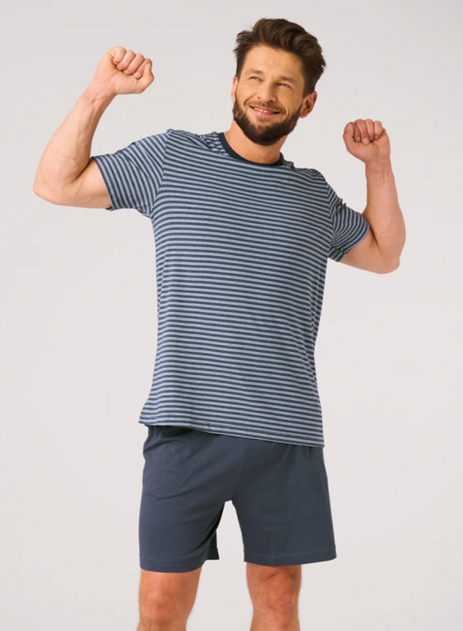 Pyjama voor heren Katoen Blauw MNS 310