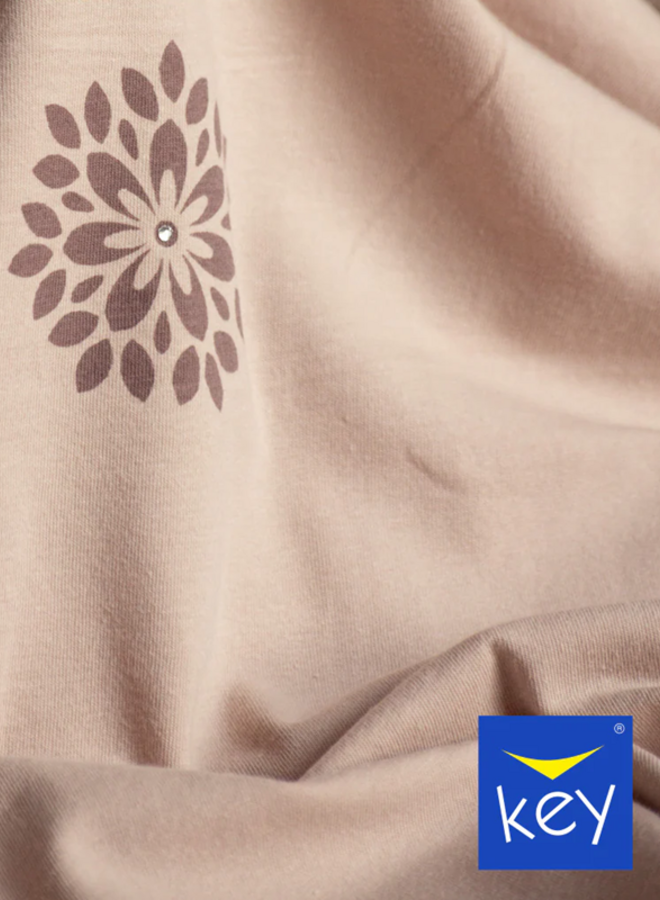 Pyjama Katoen Beige/Bruin LNS 735