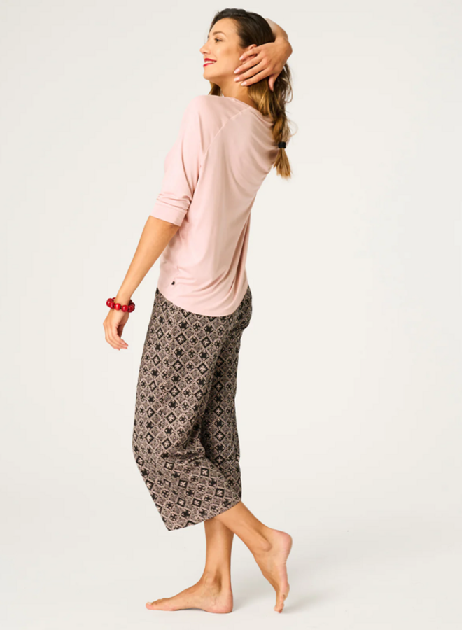 Pyjama Viscose Perzik/Bruin LNS 731