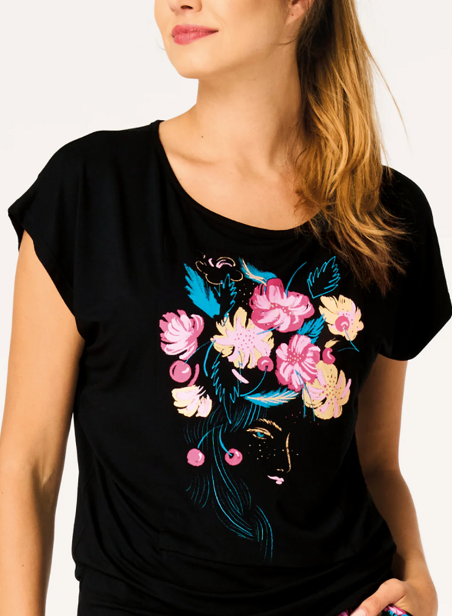 Pyjama Bamboe Zwart LNS 560