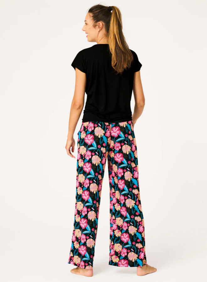 Pyjama Bamboe Zwart LNS 516