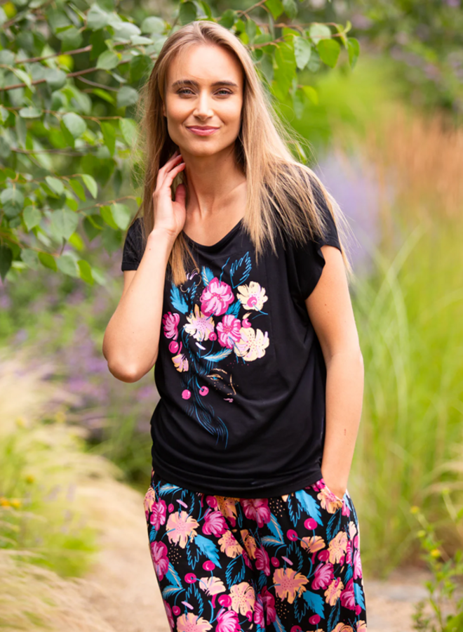 Pyjama Bamboe Zwart LNS 516