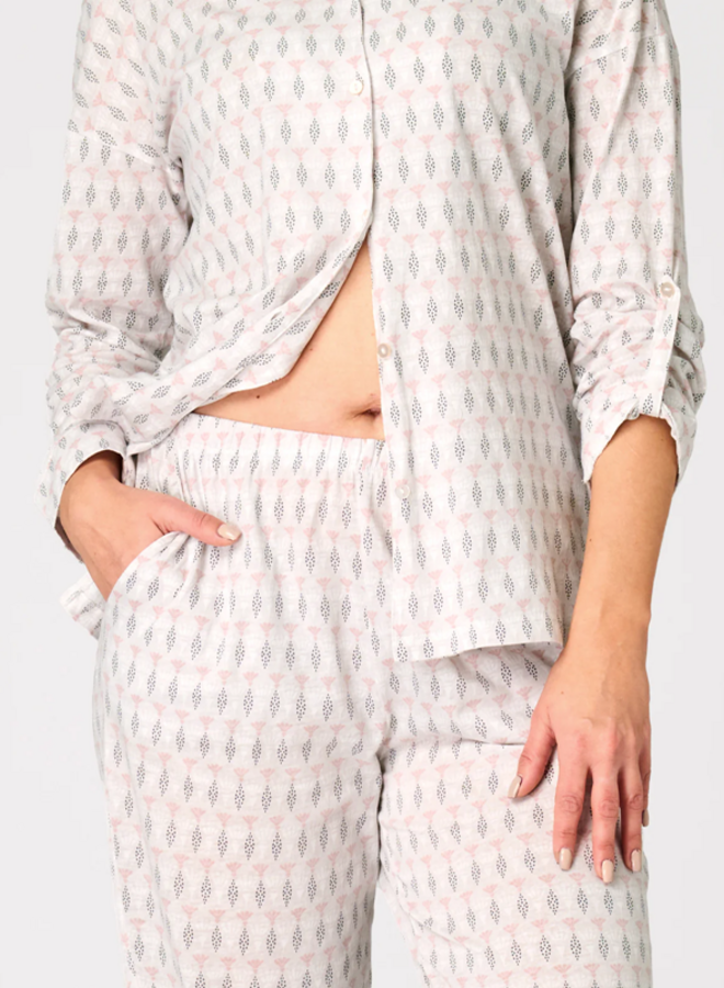 Pyjama Katoen Ecru LNS 879
