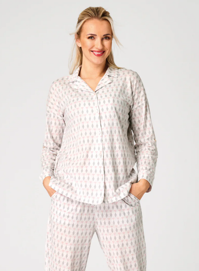 Pyjama Katoen Ecru LNS 879