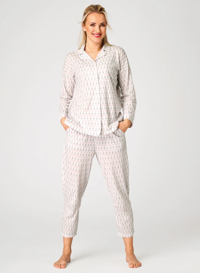 Pyjama Katoen Ecru LNS 879