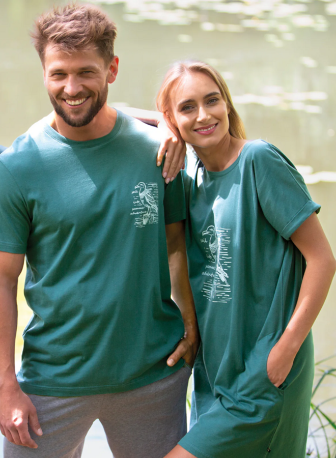 Nachthemd Katoen Turquoise LND 741