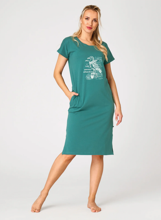 Nachthemd Katoen Turquoise LHD 740