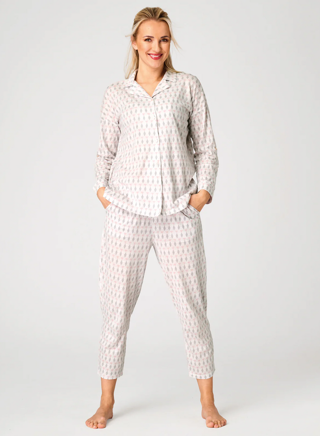Pyjama Katoen Ecru LNS 879