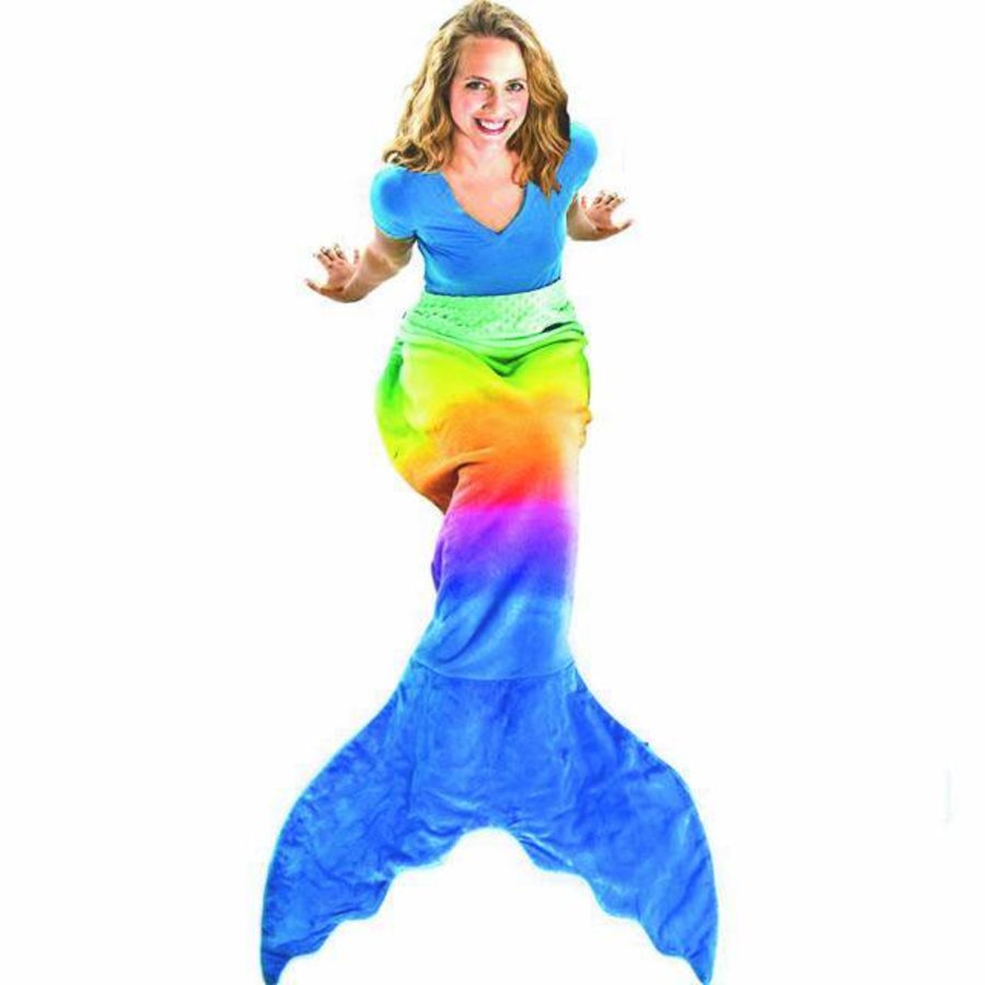 Blankie Tails mermaid blanket rainbow