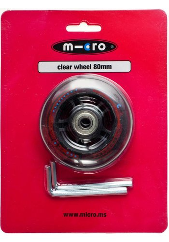 Micro Micro wheel 80mm transparant (AC-5002B)