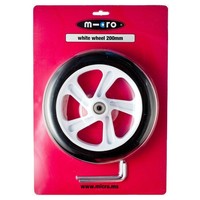 Micro wheel 200mm White (AC-5009B) no bearings