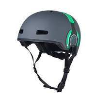 Micro ABS helmet Deluxe Headphones grey/green