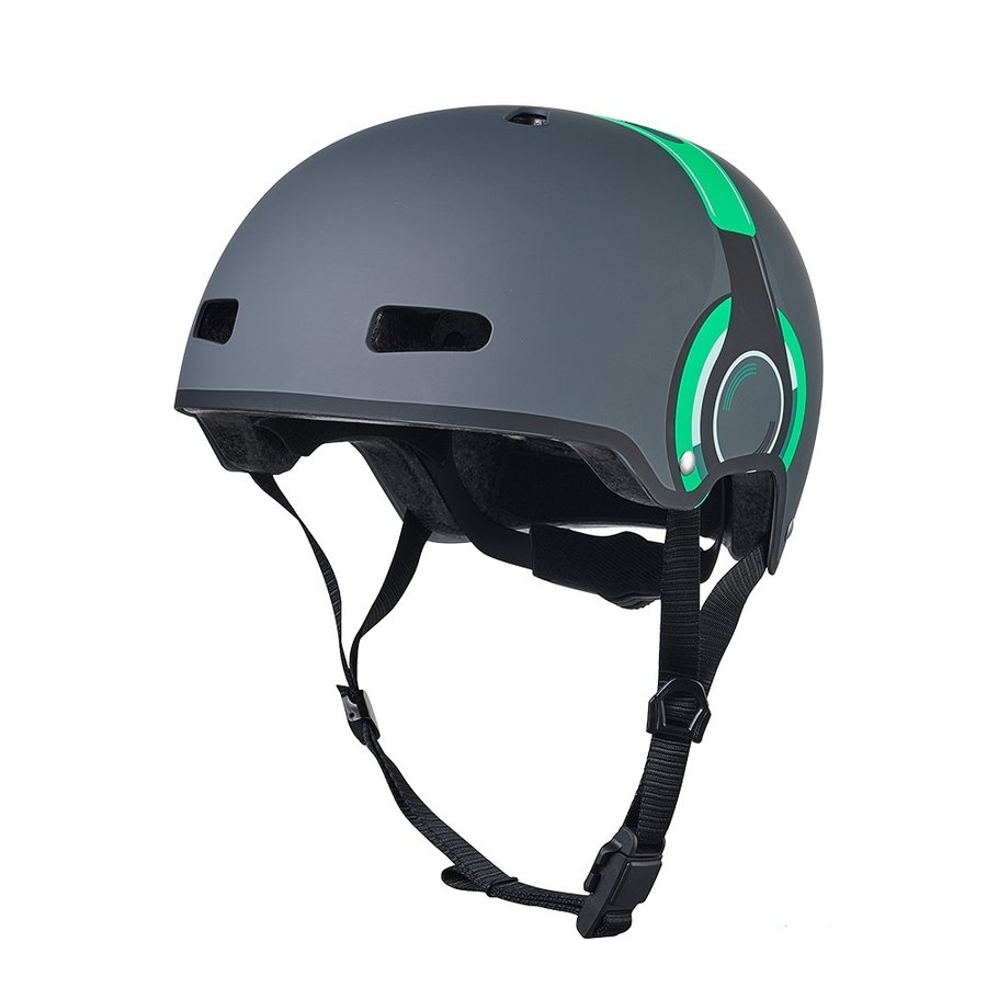 Micro ABS helm Deluxe Headphones grijs/groen