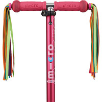 Micro Maxi Micro step Deluxe inklapbaar LED - 3-wiel kinderstep - Neon Roze