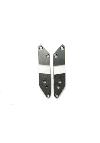 Micro Holder plates Bullet silver (1044)