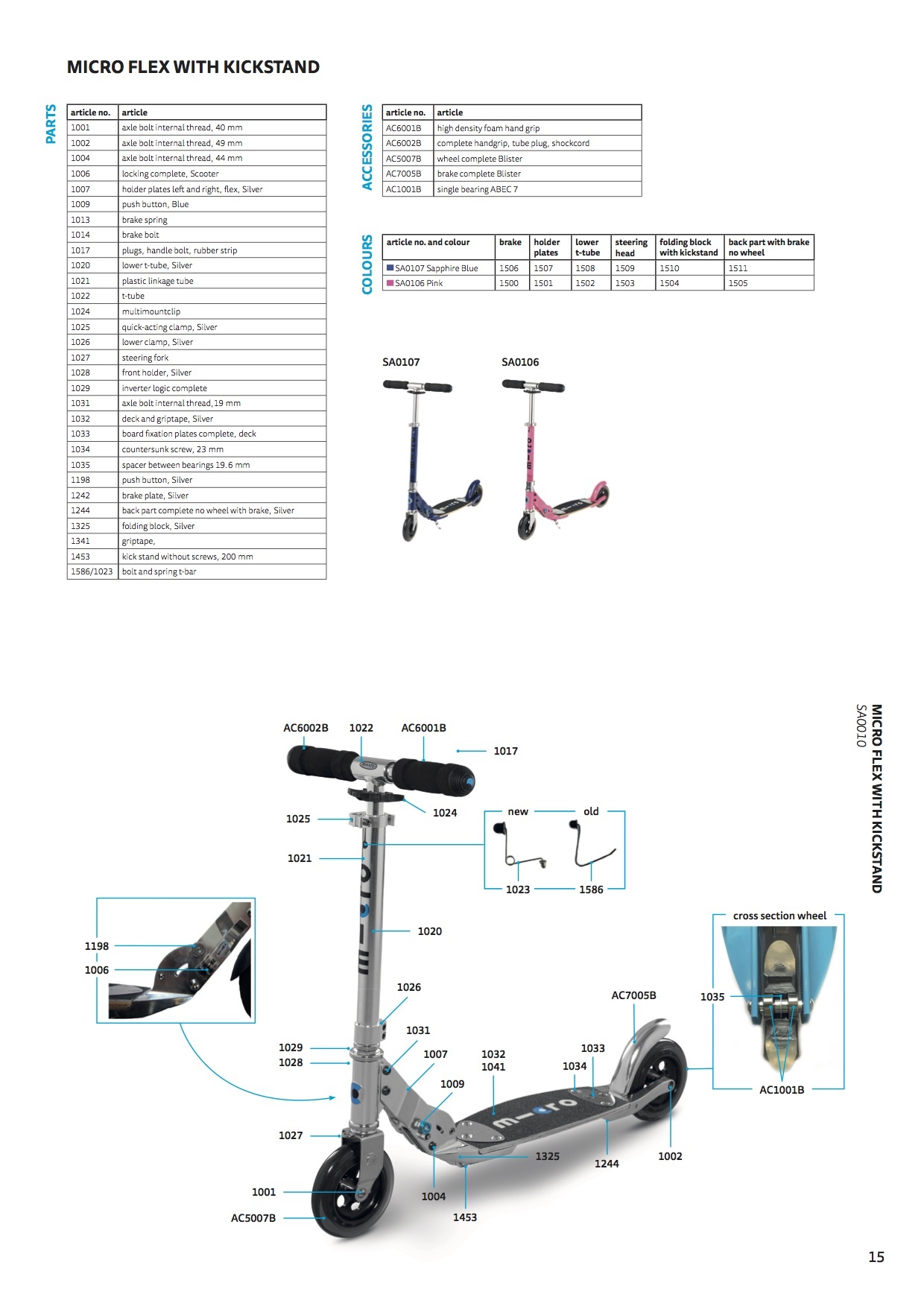 Micro flex air onderdelen 20121