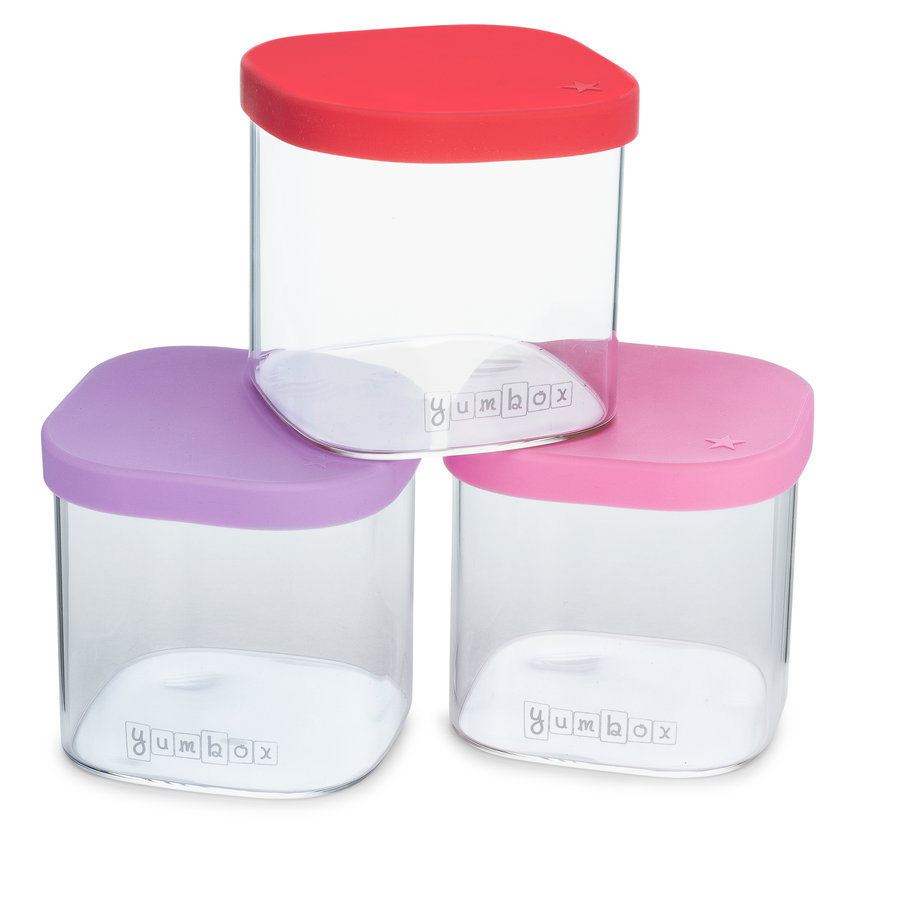 Yumbox Chop Chop 3 glazen bewaarbakjes