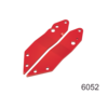 Micro Holder plates Cruiser rood (6052)