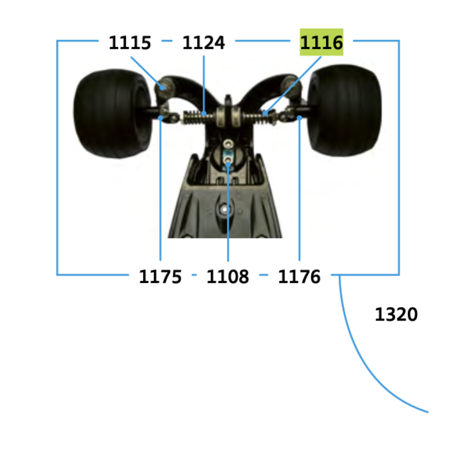 Steering part Kickboard (1116)