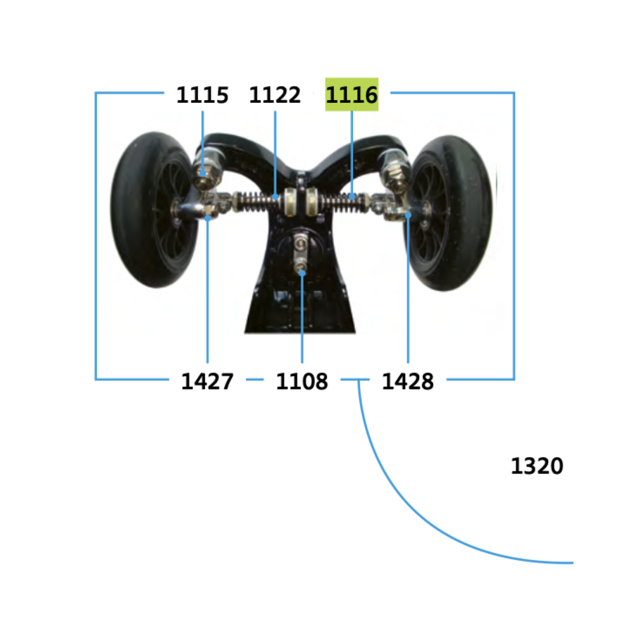 Steering part Kickboard (1116)