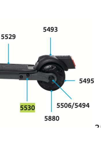 Micro Rear fork set Colibri (5530)