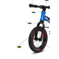 Wiel compleet Balance Bike Deluxe (7095)