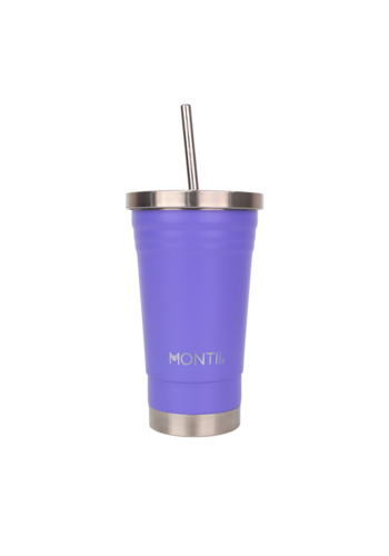 MontiiCo Kids Smoothie Cup | 275ml with stainless steel and Silicone straw