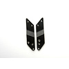 Micro Holder plates left & right,  Micro Flex 200 mm, black matt (1574)