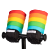 7AM Enfant Warmmuffs scooter gloves - Rainbow