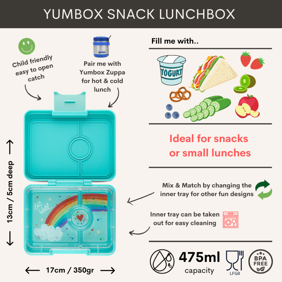 Yumbox Snack box with 3 sections