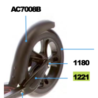 Fastening elements back wheel Micro Black scooter (1221)