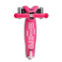 Mini Micro scooter Deluxe foldable LED - Pink