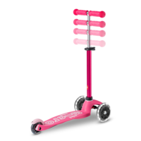 Mini Micro step Deluxe LED - 3-wiel kinderstep - Roze