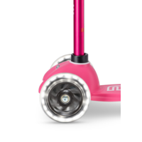 Mini Micro scooter Deluxe LED - 3-wheel children's scooter - Pink