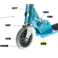 bolt folding mechanism Micro Light (1059)