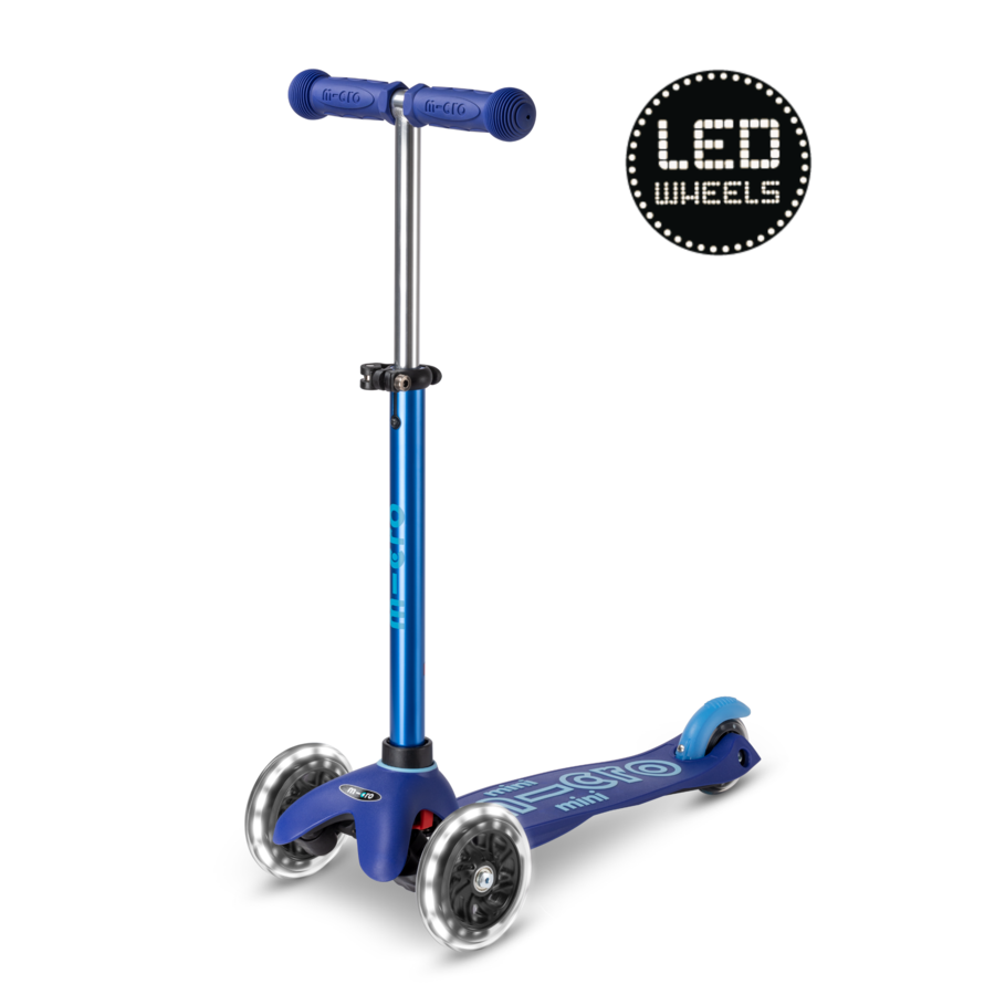 Mini Micro scooter Deluxe LED - Blue