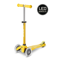 Mini Micro scooter Deluxe LED - 3-wheel children's scooter - Yellow