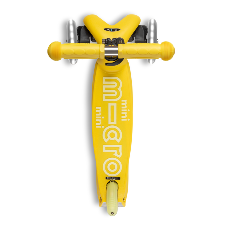 Mini Micro scooter Deluxe LED - 3-wheel children's scooter - Yellow