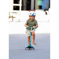 Mini Micro scooter Deluxe ECO LED - 3-wheel children's scooter - Green