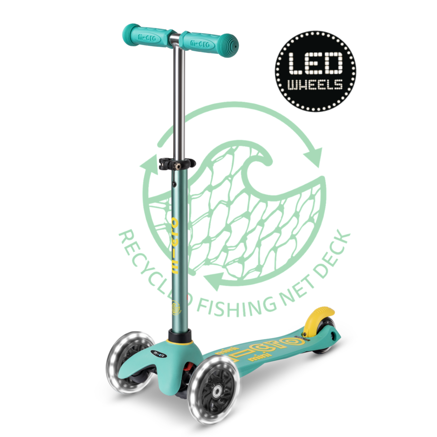 Mini Micro scooter Deluxe ECO LED - Mint