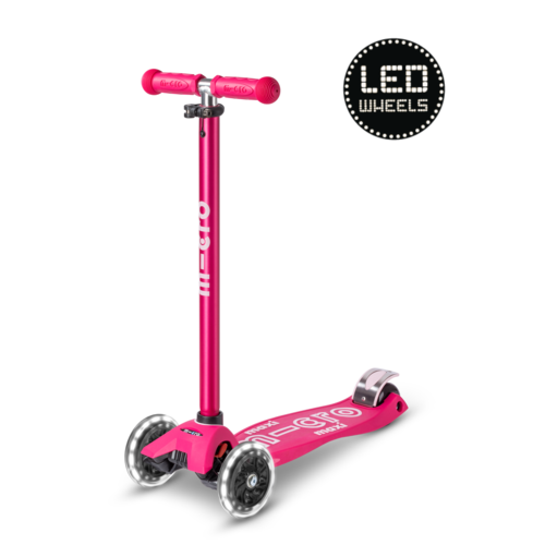 Micro Maxi Micro scooter Deluxe LED Pink