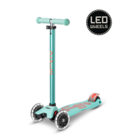 Maxi Micro scooter Deluxe LED - 3-wheel children's scooter - Mint