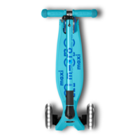 Maxi Micro scooter Deluxe foldable LED - 3-wheel children's scooter - Blue