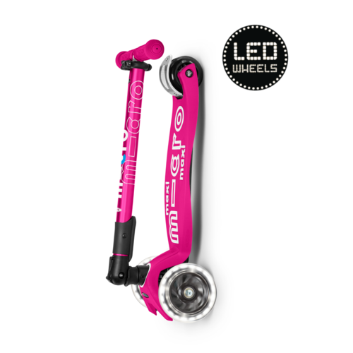 Micro Maxi Micro Deluxe inklapbaar LED neon roze