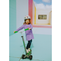 Maxi Micro scooter Deluxe Pro - 3-wheel children's scooter - Grey/Green - combi deal