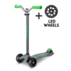 Micro Maxi Micro scooter Deluxe Pro - 3-wheel children's scooter - Grey/Green - combi deal
