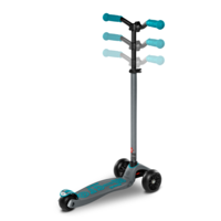 Maxi Micro scooter Deluxe Pro - 3-wheel children's scooter - Grey/Aqua - combi deal