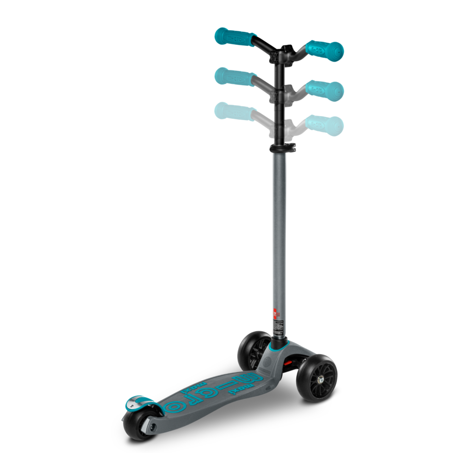 Maxi Micro scooter Deluxe Pro - 3-wheel children's scooter - Grey/Aqua - combi deal