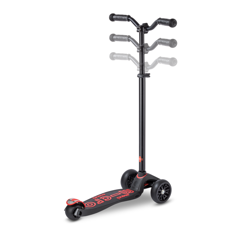 Maxi Micro scooter Deluxe Pro - 3-wheel children's scooter - Black/Red